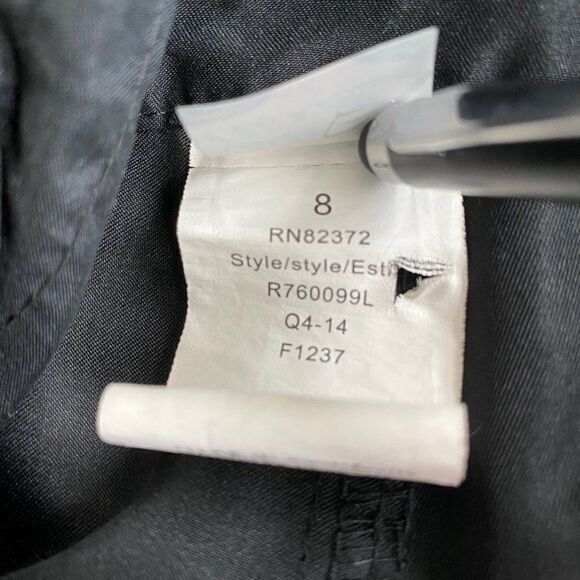 Island Escape Black High Waist Shorts SZ 8 - Picture 9 of 10